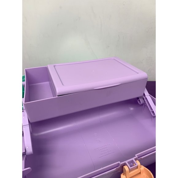 Caboodles Pastel Models 5626 mold 4508 Made in the USA, Retro Travel Make-up Cas - Picture 3 of 14